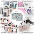thumbnail image 7 of Rockets in Green Clear Cosmetic Bags with Handles PVC Toiletry Bags Zipper Waterproof Portable for Traveling 2 Pcs, 7 of 7