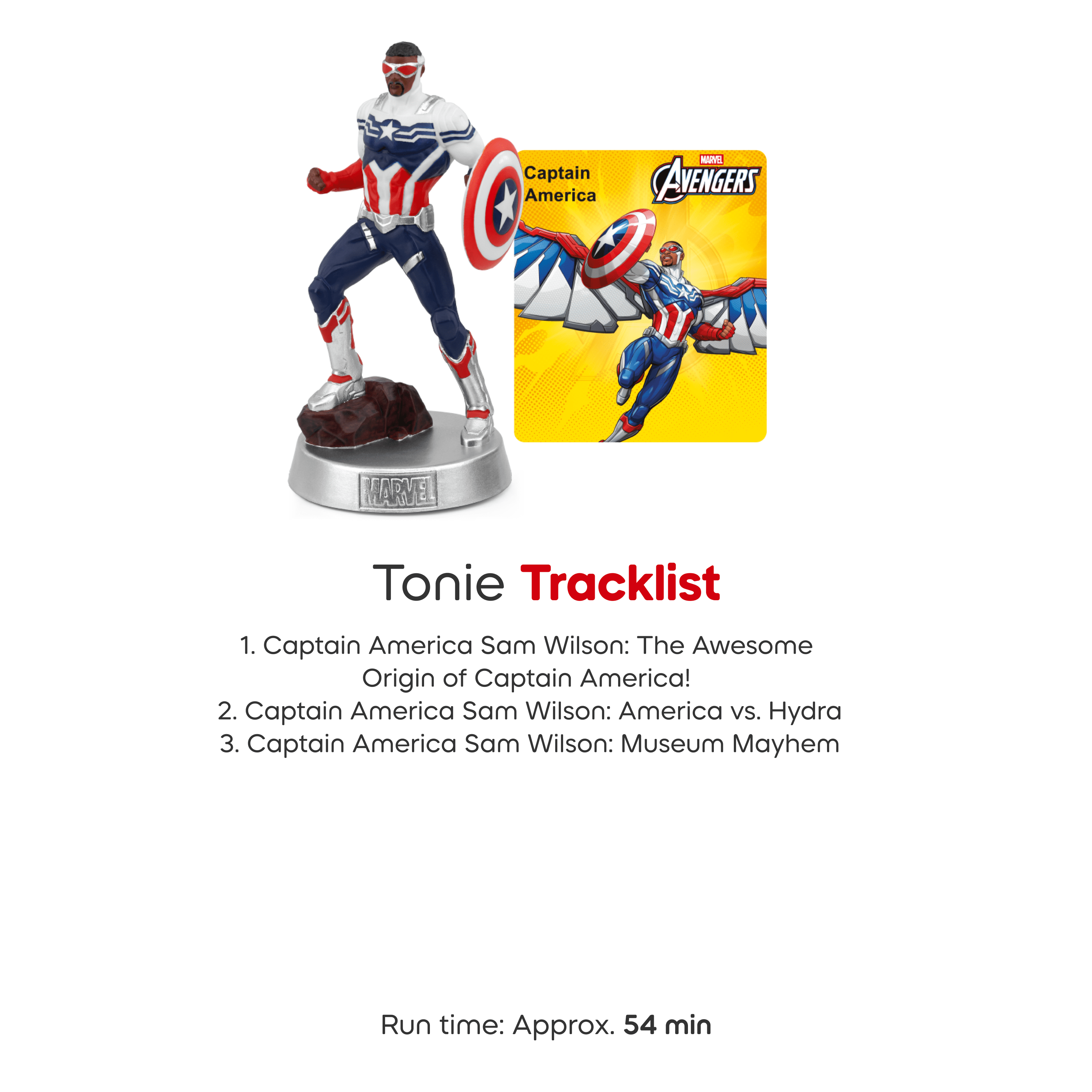 tonies Captain America Audio Toy Figure by Marvel , Age Group 7+