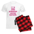thumbnail image 6 of CafePress - This Princess Saves Herself Men's Light Pajamas - Men's Light Loose Fit Cotton Pajama Set, 6 of 7
