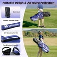 thumbnail image 6 of Topbuy Women's Complete Golf Club Set, Includes 460CC #1 Driver, #3 Fairway, #5 Hybrid,3 Head Covers & Portable Cart Bag Purple, 6 of 9