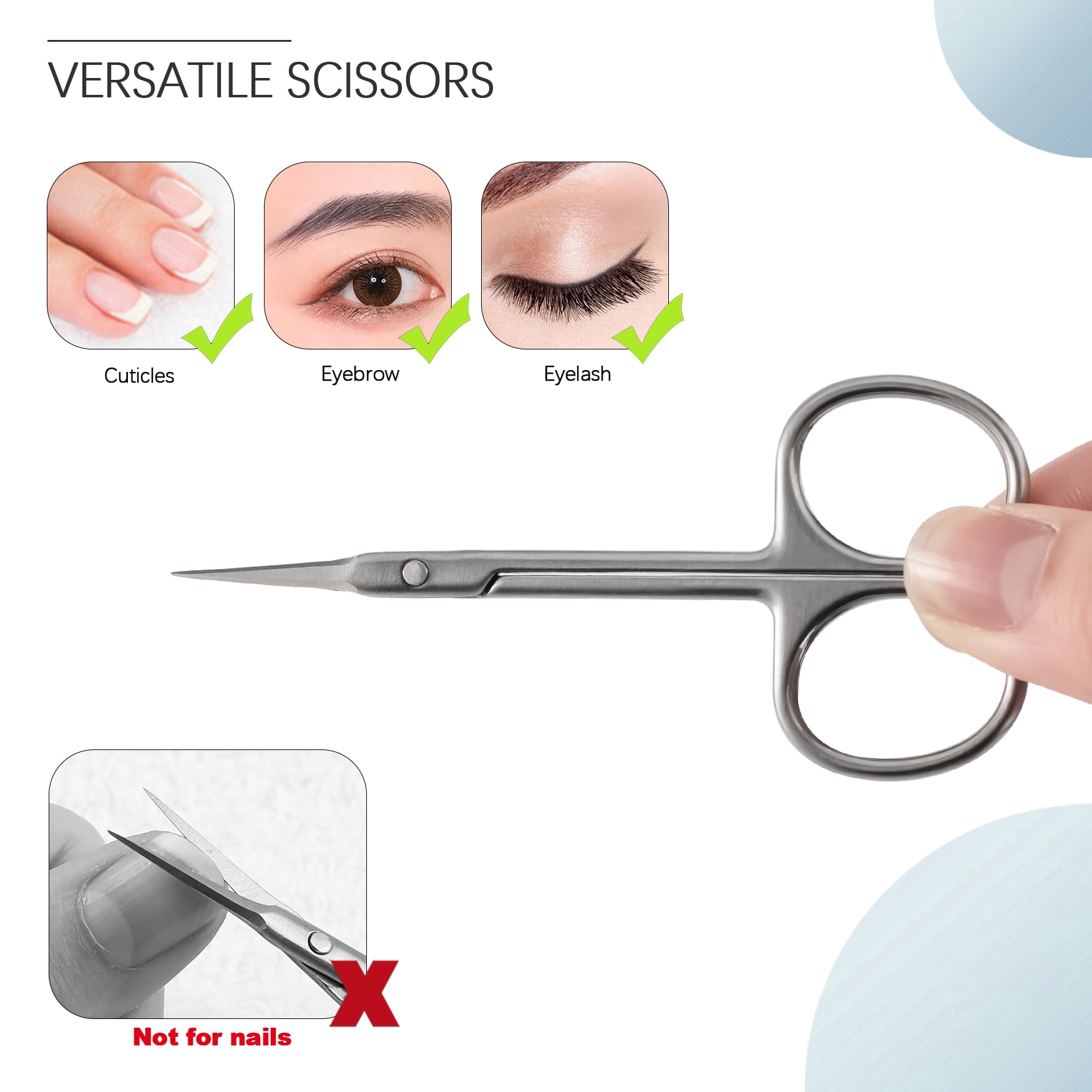 THRAU Cuticle Scissors Extra Fine for Manicure and Pedicure
