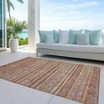 thumbnail image 6 of Addison Rugs Chantille Indoor/Outdoor Transitional Stripes Paprika Washable Rectangle Rug, 3' x 5', 6 of 6