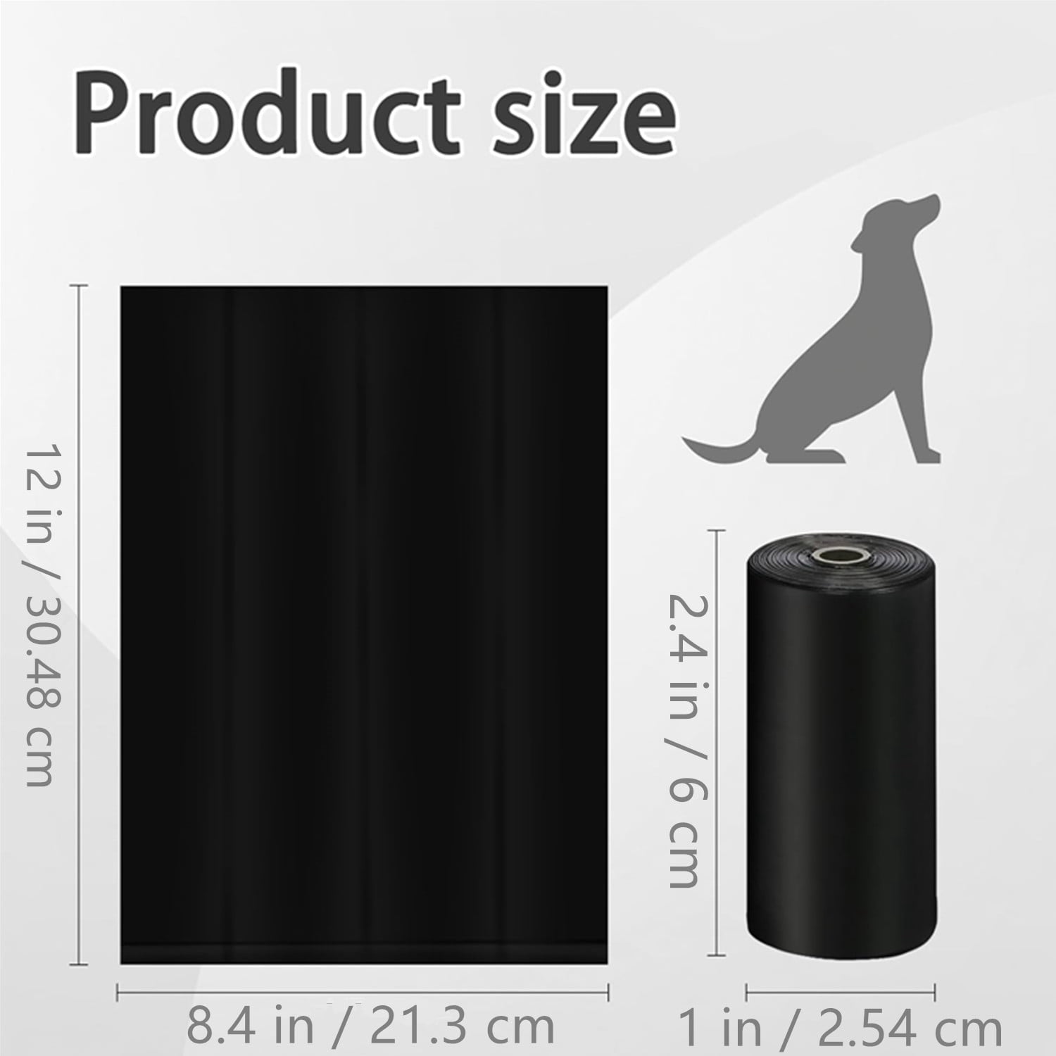 Pack of 100 DOG PET WASTE POOP BAGS, UNSCENTED, REFILL ROLLS, Multicolor