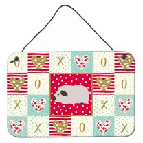 Carolines Treasures CK5429DS812 Himalayan Guinea Pig Love Wall or Door Hanging Prints 8x12 multicolor