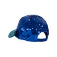 thumbnail image 3 of Womens Sequin Fashion Baseball Cap w/ Full Stoned Bill - Royal/AB Jelly, 3 of 4