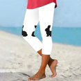 thumbnail image 5 of Pantalones de Ajuste Seco Mujeres Pascua Impresa Leggings Recortados, Estirable Transpirable Casual Y Yoga, 5 of 5
