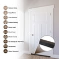 thumbnail image 6 of 2-Pack Door Brush Bottom Sweep, 39" L x 2.2" W H-Shape Aluminum Alloy Base with 1.2" Nylon Brush for Home/Garage Door Seal [Brown], 6 of 8