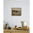 thumbnail image 4 of Vintage Landscape Mountain River Canvas Wall Decor Hallway Bathroom Office Decor 8x10in Framed, 4 of 6