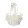 thumbnail image 3 of Cesta de flores para boda al aire libre, decoración para fiestas, cesta de cintas de satén exclusivas para novias, bodas, reuniones familiares, B, 3 of 8