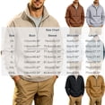 thumbnail image 3 of IROINNID Men Solid Stand Collar Half Zip Pullover Wind Jacket, Zip Chest Pocket Elastic Cuff Raglan Lightweight Outdoor Casual Top (Brown,XL)TopsBlouses & Tops, 3 of 9