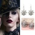 thumbnail image 2 of Halloween Earrings Unique Acrylic Bat Earrings Jewelry for Women Party Accessories Exaggerated Style for Festive Occasions, 2 of 6
