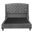 thumbnail image 2 of Box Base Cama Matrimonial + Cabecera Sitka Gris Oscuro, 2 of 8