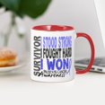 thumbnail image 3 of CafePress - Survivor 4 Prostate Cancer Shirts And Gifts Large - 11 oz Ceramic Mug - Novelty Coffee Tea Cup, 3 of 4