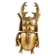 thumbnail image 2 of Figura de escarabajo, adorno animal, retro, moderno de resina para pared, escarabajos ciervo de resina dorada, decoración de pared para sala, 2 of 9