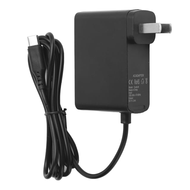 Game Console Power Supply Ac Adapter Charger Charger For Switch AC Adapter Charger For Switch NS Game Console Charging Power Supply Home Travel Use 100-240VUS Plug