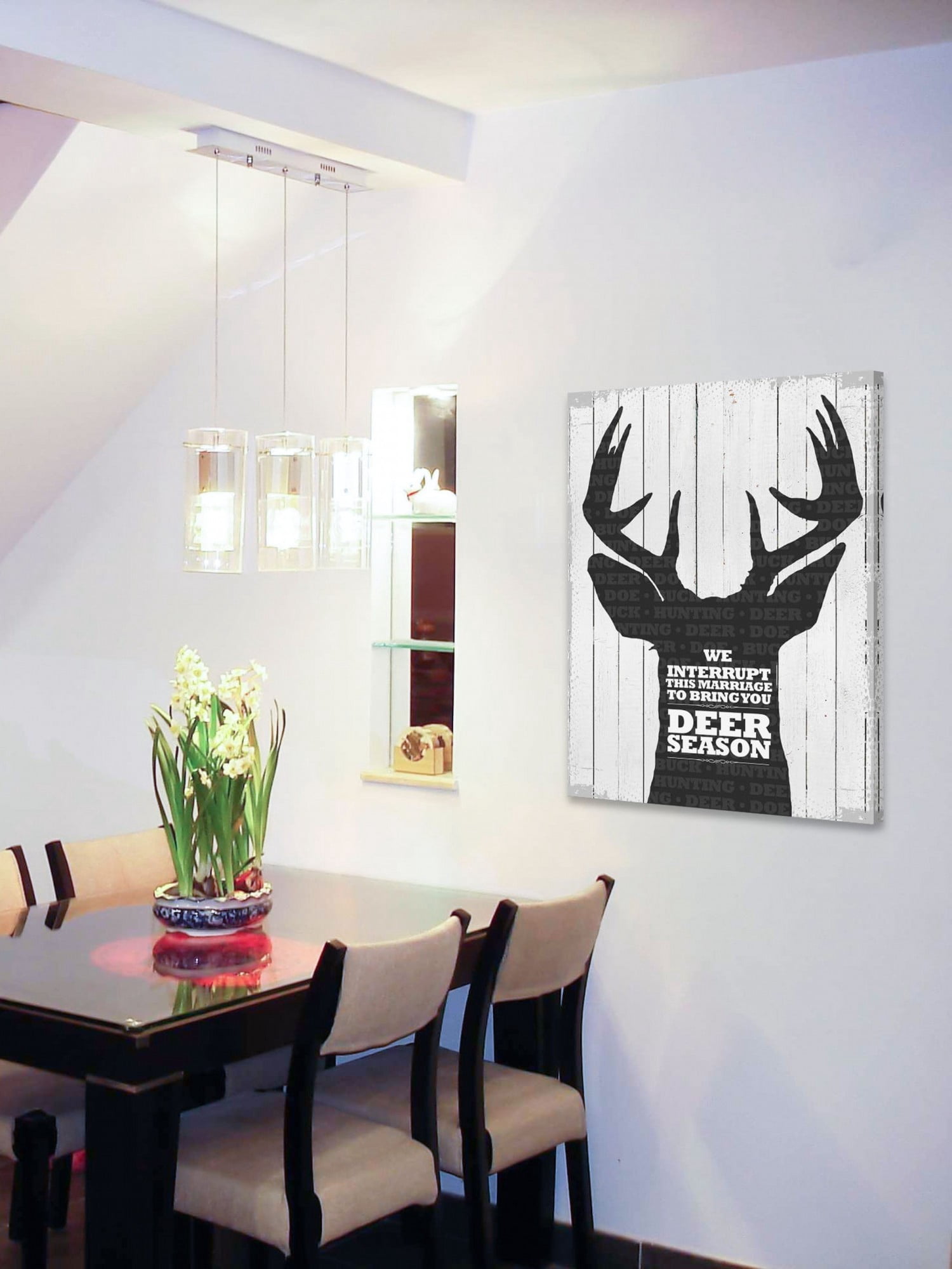 Marmont Hill "Deer Season 1" by Saturday Evening Post Painting Print on Canvas