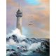 thumbnail image 1 of Diamond Painting (DE2296) Faro cuadrado y olas Craft Home Decor (A2967) 30x40cm Hugtrwg Para estrenar, 1 of 1
