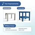 thumbnail image 4 of Krikacy Adirondack End Table Set of 3, Double-Tiered HIPS All-Weather End Table for Porch Deck,Navy, 4 of 7