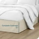 thumbnail image 4 of Faldón de cama cepillado doble Bare Home Colección Premium 1800 color arena 15 pulgadas Tamaño completo, 4 of 5