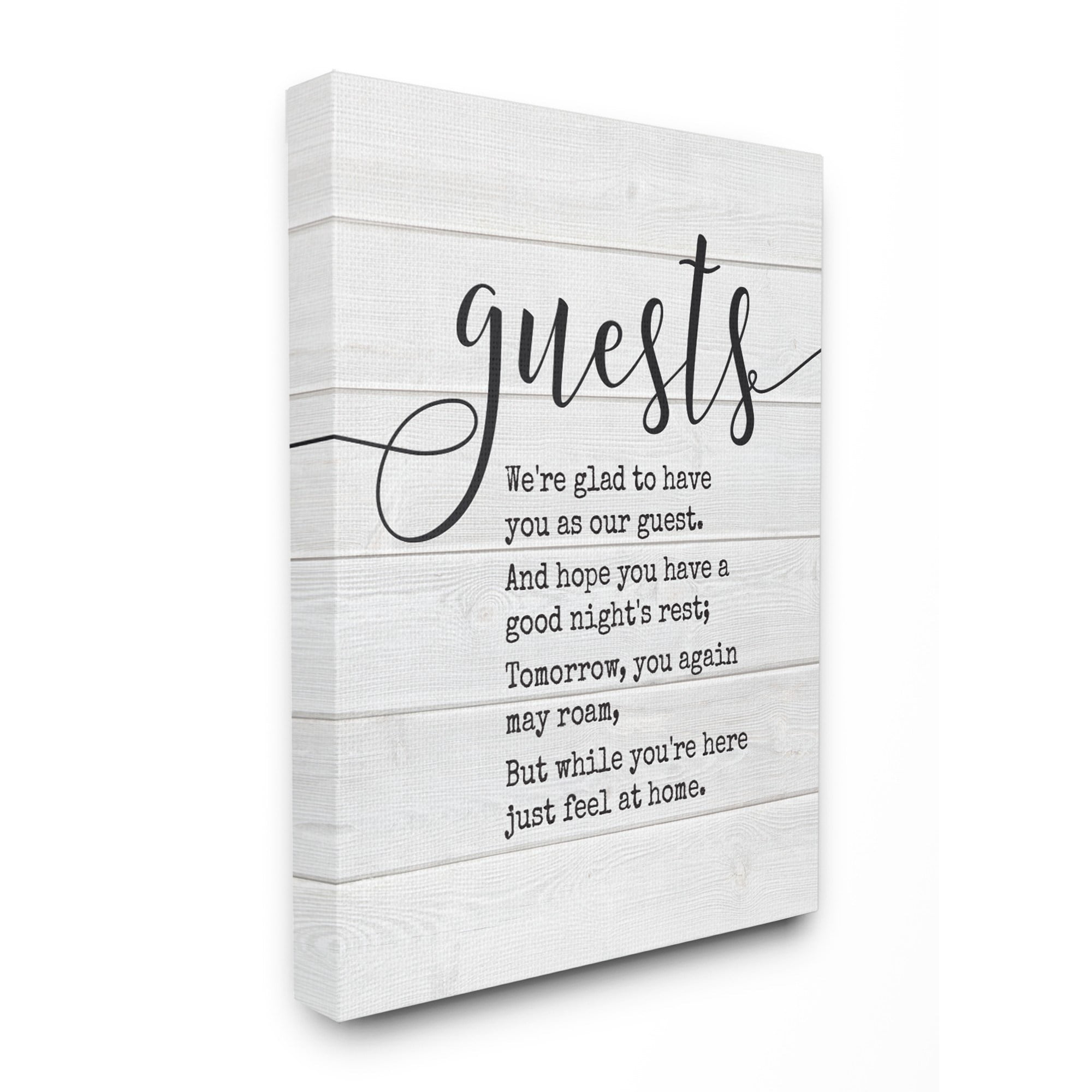 The Stupell Home Decor Collection Guests Feel At Home Wall Art