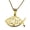 Gold, variant on Women Fish Necklace Christian Ichthys Pendant Necklace Chain Necklace 50cm Stainless Steel Texture Suitable for Daily