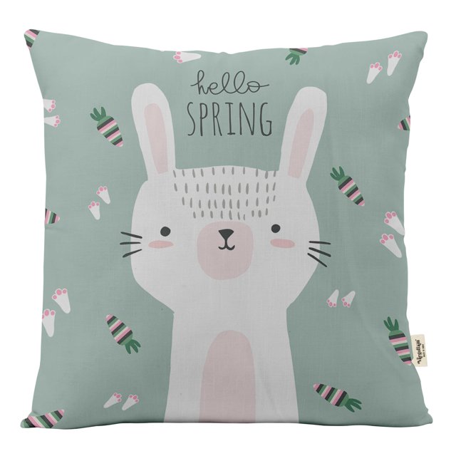 Vargottam Luxury, Printed Mint Green CushionCoversDecorative PillowCoversSquareThrow Pillowcase -12x12Inches