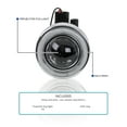 thumbnail image 3 of Spec-D Tuning Universal 3" Round White LED Halo Angel Eyes Bumper Driving Projector Fog Lights Left + Right Pair, 3 of 7
