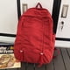 thumbnail image 2 of Mochila informal de lona con cordón plisado de gran capacidad unisex (rojo), 2 of 6