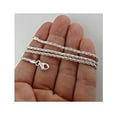 thumbnail image 4 of Italian 925 Sterling Silver 3mm Spiga Wheat Diamond Cut Chain Necklace - 16, 18, 24, 30 Inches (24), 4 of 8