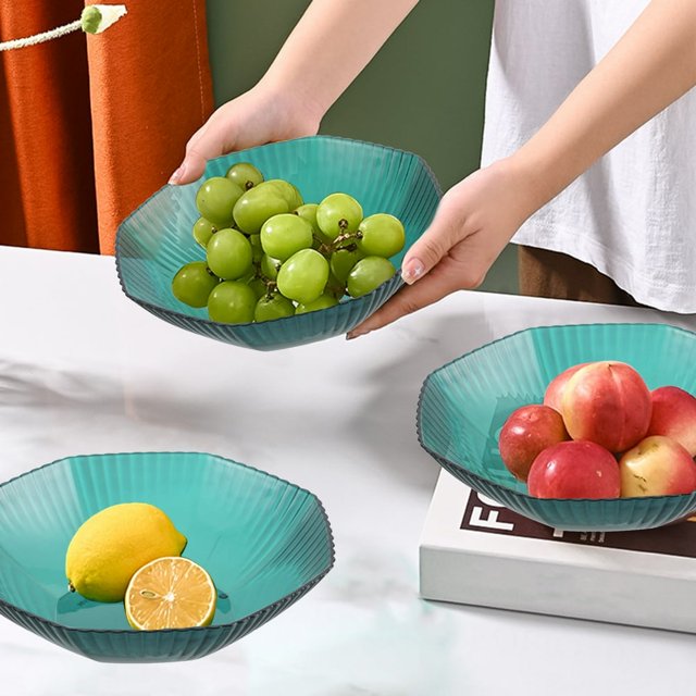 HAOANElegant Serving Trays for Party Food Grade Material Bottom Non-Slip Design Thickened Plastic for Gifting on Weddings Birthdays Celebrations Practical Multi-Use Clear