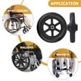 thumbnail image 5 of Wheel Universal Front Wheel Wheelchair Walker Scooter Replacement Parts Abs Rubber Quiet Smooth Operation 2Pcs, 5 of 5