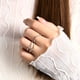 thumbnail image 5 of Anillo de moissanita de plata esterlina S925 de 18 kV con diseño de nicho estilo ins, que se puede apilar, 5 of 6