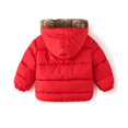 thumbnail image 2 of Uccdo 1-6T Toddler Boys Girls Thicken Fleece Hooded Coats Jackets Kids Winter Warm Snow Clothes Outwear, 2 of 3