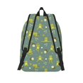 thumbnail image 2 of Lsque Cute Yoga Frogs Pattern Canvas Daypack, Durable Backpack, High-quality Versatile Backpack,Vintage Compact Backpack-Small, 2 of 6