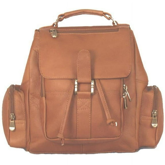 David King & Co Midsize Top Handle Backpack- Tan