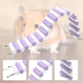 thumbnail image 7 of AURORA TRADE Hamster Rainbow Bridge, Flexible Bendy Climbing Ladder Hanging Wooden Chew Toy for Bird Parrot Guinea Pig Chinchilla Chipmunk Sugar Glider Gerbil Mice Squirrel Small Animal, 7 of 7