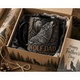 thumbnail image 3 of Wolf Dad Mug 3D Effect Mug for Wolf Lover Dad, Howling Wolf Coffee Cup Gift, 3 of 4