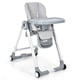 thumbnail image 1 of Costway Silla Plegable Con 4 Ruedas, Freno De Un Solo Paso, Bandejas Dobles Extraíbles, Cojín De PU Desmontable, Reposabrazos Abatibles, Altura Ajustable, Respaldo Y Reposapiés Para Bebés Y Niños, 1 of 1