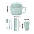 thumbnail image 3 of Meitianfacai Straw Ramen Bowl Tableware Student Large Capacity Bowl Set Home Office Worker Dormitory Convenient Bowl Spoon Lunch Box, 3 of 6