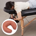thumbnail image 1 of BELOVING Face Pillow for Massage Table Compact Multipurpose Comfortable Head Rest Pad red brown, 1 of 10