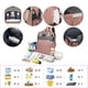 thumbnail image 3 of Mochila para pañales con estación de cambio, bolso de pañales plegable de viaje 7 en 1, bolso de mamá, estación de cambio de bolso de pañales multifunción impermeable, 3 of 3