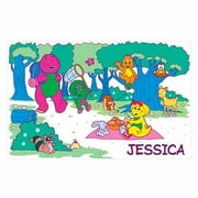 Personalized Barney Picnic in the Park Placemat