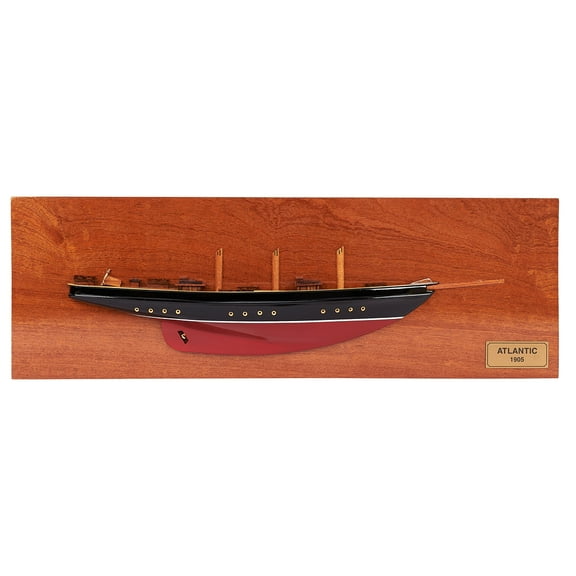 Handcrafted Atlantic Half Hull Wooden Model Ship