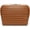 Brown, variant on Parallel Makeup Bag Fold-Down - Large Capacity Travel Cosmetic Organizer with 27 Pockets, 3 Brush Holders & Adjustable Dividers, Portable Toiletry Case for Daily & Travel Use. (Blue)