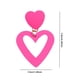 thumbnail image 4 of Pendientes colgantes con forma de corazón para mujer, regalo de joyería ahuecado para niñas (rosa), 4 of 4