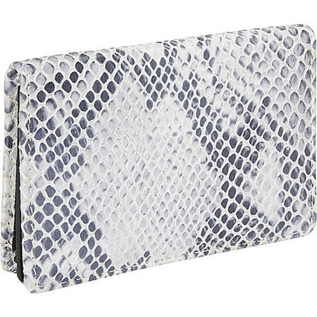Leatherbay Snake Print Flip Top Wallet