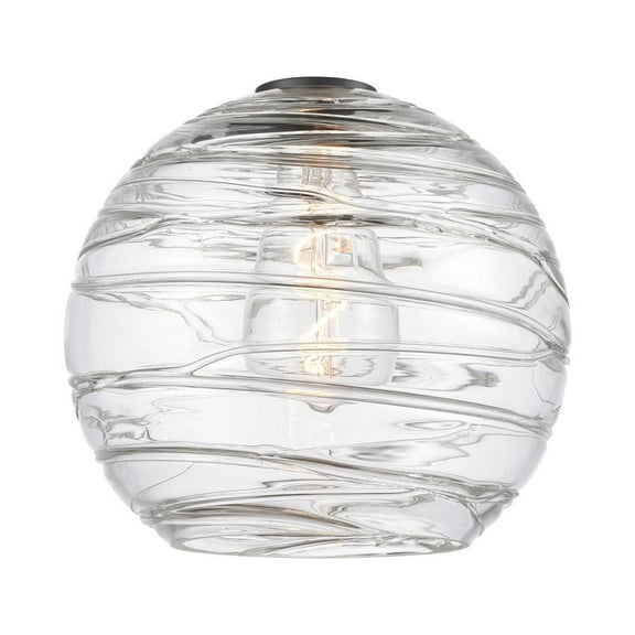 Innovations Lighting - Large Deco Swirl - 10 Inch Light Glass  Clear Finish