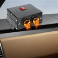 thumbnail image 4 of 12V/24V 500W Car Heater for Trucks, Iron Construction Vehicle Warmer with Dual Airflow, Winter Defrosting and Defogging System, Compact Portable Automotive Heater with Installation Accessories, 4 of 5