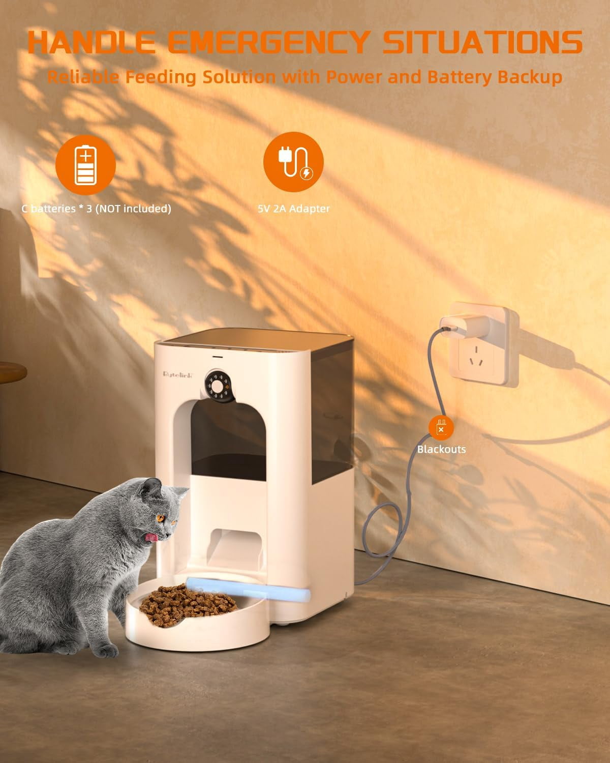 4L Automatic Cat Dog Feeder with 200W HD Camera, Interactive Laser Toy, App Control, Timed Feeding & Voice Recording