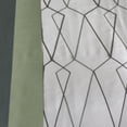 thumbnail image 3 of 9-Piece Green & Gray Geometric Embroidery Comforter Set, Luxury Bedding with Sheets and Decor Pillows, Cal King, 3 of 4